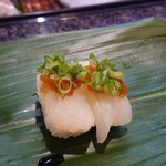 千石寿司 - オコゼのちり握り