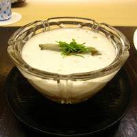 銀座 奥田 - 鮑のすり流し素麺