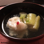 御料理 寺沢 - 鮎魚女と茄子の椀物