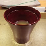 照寿司 - 渡り蟹甲羅出汁の味噌汁