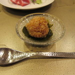 照寿司 - 肝ソースにシャリイン