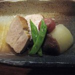 まな板の上の旬　ぽぽぽん - 糸島豚の薄仕立て