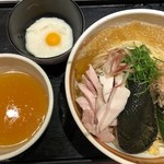 麺屋一燈 - 2018.8 月曜日限定「昆布水と鶏出汁ジュレの煮びたしつけ麺(3)塩Ver.」