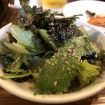 SATOブリアン - チョレギサラダ・・海苔の風味もよく、ドレッシングが良い味わい。