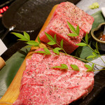 京やきにく 弘 八坂邸 - （撮影 20160502）和牛ヘレ・サーロインステーキ。