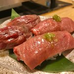 焼肉たまき - ハネシタとハラミ鮨