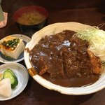楽天 - カツカレー定食（800円）