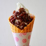 3種のレーズンと3種のお酒で作ったラムレーズンソフト