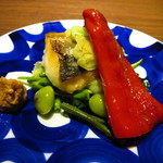 中国菜エスサワダ - 岡山産マナガツオの葱生姜焼き　ナンプラーベースのソース