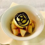 Enoteca della Valpolicella - ピーチとバニラアイス