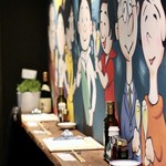 餃子とスパークリング バブルス - 立ち飲みカウンター