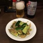 中華酒家 福籠 - ザーサイ胡瓜380円、お値打ち❣️