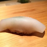 鮨 さかい - 障泥烏賊　最初はづけ、お代わりは塩で