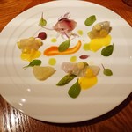 COLK  - 本日の鮮魚のカルパッチョ　2種の柑橘のソース