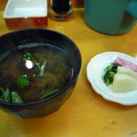 北新地 天富 - 味噌汁＆漬物