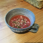 ジャム cafe 可鈴 - トマトのガスパチョ(週替わりランチにもミニプレートにも付きます)