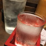 Sambiushi - 日本酒量多いしお冷もグラス大きい
