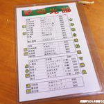 台湾料理 翠芳 - メニュー