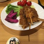 タイガースバー イレブン - 空腹で行きます、と言ったので用意してくれていました、懐かしバースの端置き