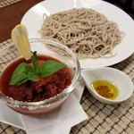 ビーダブリュー カフェ - ソルティトマトのフローズンつけ蕎麦（季節限定）