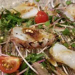 ビーダブリュー カフェ - あぶり水ダコのカルパッチョ