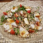 ビーダブリュー カフェ - あぶり水ダコのカルパッチョ