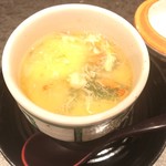 魯忍 - 帆立と蟹の冷し茶碗蒸し 生姜餡掛け 箸休め