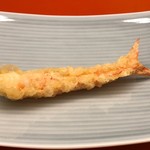 くすのき - ④車海老 先ず淡いお塩アジ