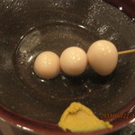 でんでんむし - うずらの卵