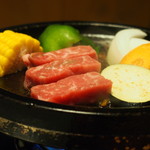 山しのぶ - ★鉄板で焼いて～♪