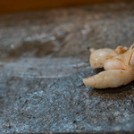 寿司栄 - 2018.8 陸前高田エゾイシカゲガイ 橙と卵白の泡