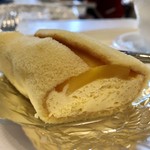 カフェ・ディ・フェスタ - マンゴーオムレットの断面 2017/06/12