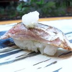 寿楽 - 炙り秋刀魚　塩柑橘