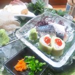 寿楽 - 刺し盛り　これで一人前です