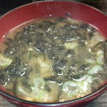 札幌市場めし　まるさん亭 - 岩のり入り味噌汁　【　２０１１年８月　】22