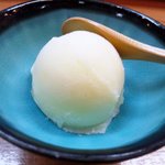 寿楽 - デザート　柚子シャーベット