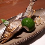 鮎の塩焼き　地元でとれた天然もの