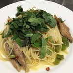 ピノキオ - サンマと大葉のペペロンチーノ