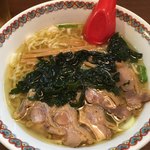 仙台中華そば 銘店嘉一 - 三陸わかめチャーシュー麺 塩 1080えん 