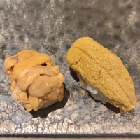 鮨 七海 - 雲丹食べ比べ！