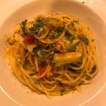 イタリア食堂 Shimaneko - シラスと青唐辛子、カラスミのペペロンチーノ