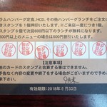 ジンギスカン霧島 - 貯まりましたぁ