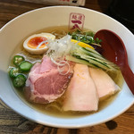 麺屋 一八 - 梅しそ鶏冷やしらぁ麺