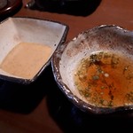 摘み草の宿 こまつ - 蒸し野菜のタレ