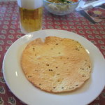 インド料理 ラクスミ - ビールのツマミにパパド