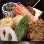 八重さわ - 白ﾎﾞﾀﾝ海老旨煮､鮟鱇､銀鱈､出汁巻､生麩田楽