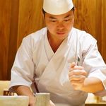 鮨 由う - 真面目な尾崎さん（写真の許可を頂きました）