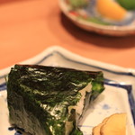 お料理 とみやま - おにぎり、とくべつバージョンにしてもらいましたm(__)m
