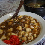 らーめん天上 - ランチ麻婆丼　ミニラーメン付きで600円