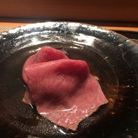 肉割烹 上 - サーロインのしゃぶしゃぶ